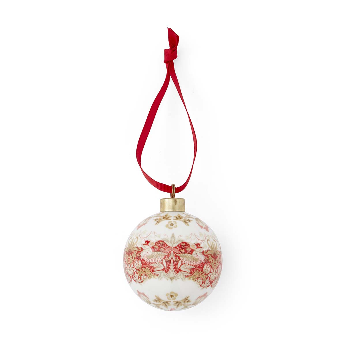 Morris & Co. Strawberry Thief Bauble image number null